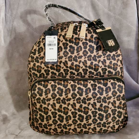 Tommy Hilfiger Handbags - TOMMY HILFIGER Leopard Print Dome Backpack NWT